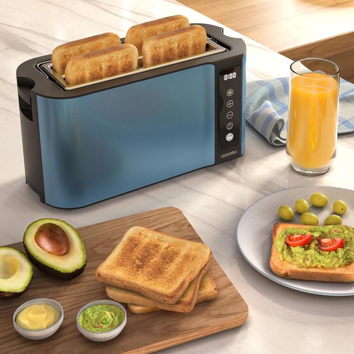 Produktbild Mybeo Edelstahl Langschlitztoaster mit Touchscreen (10000 lx)