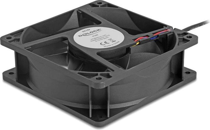 Immagine prodotto Delock Axiallüfter 12 V DC, 120 x 120 x 38 mm schwarz (120 mm, 1 x)