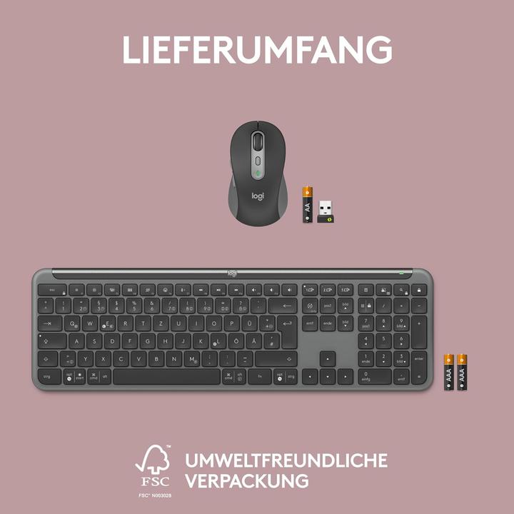 Produktbild Logitech Signature Slim Combo MK950 (DE, Kabellos)