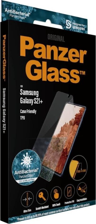 Actual product image PanzerGlass Case Friendly (1 Piece, Samsung Galaxy S21+ 5G)