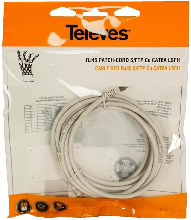 Produktbild Televes Patchkabel (S/FTP, CAT6, 3 m)