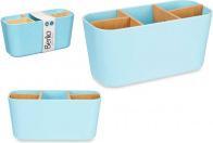 Actual product image Berilo Ovaler Organizer mit 5 Löchern Bambus blau