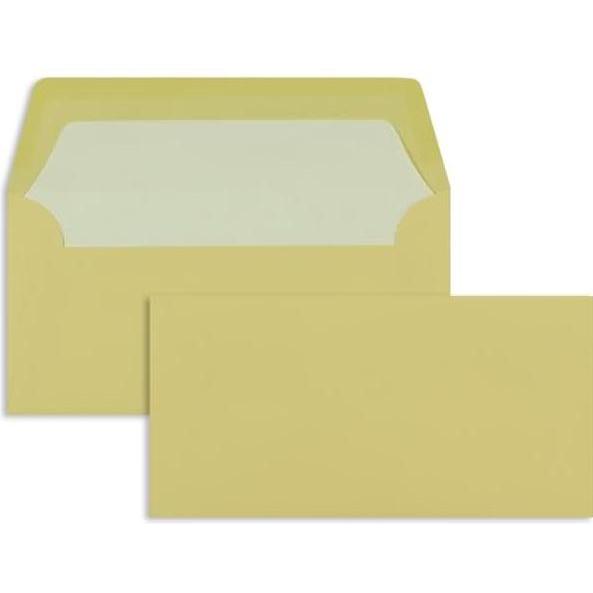 Thumbnail - Blanke, Briefumschlag, Briefumschläge DINlang 100g/qm gummiert VE=100 Stück melon (110 x 220 mm, 100 x)