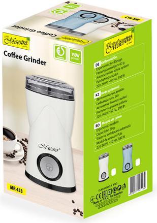 Produktbild Feel-Maestro MR-453-WHITE Kaffeemühle Messerschleifer