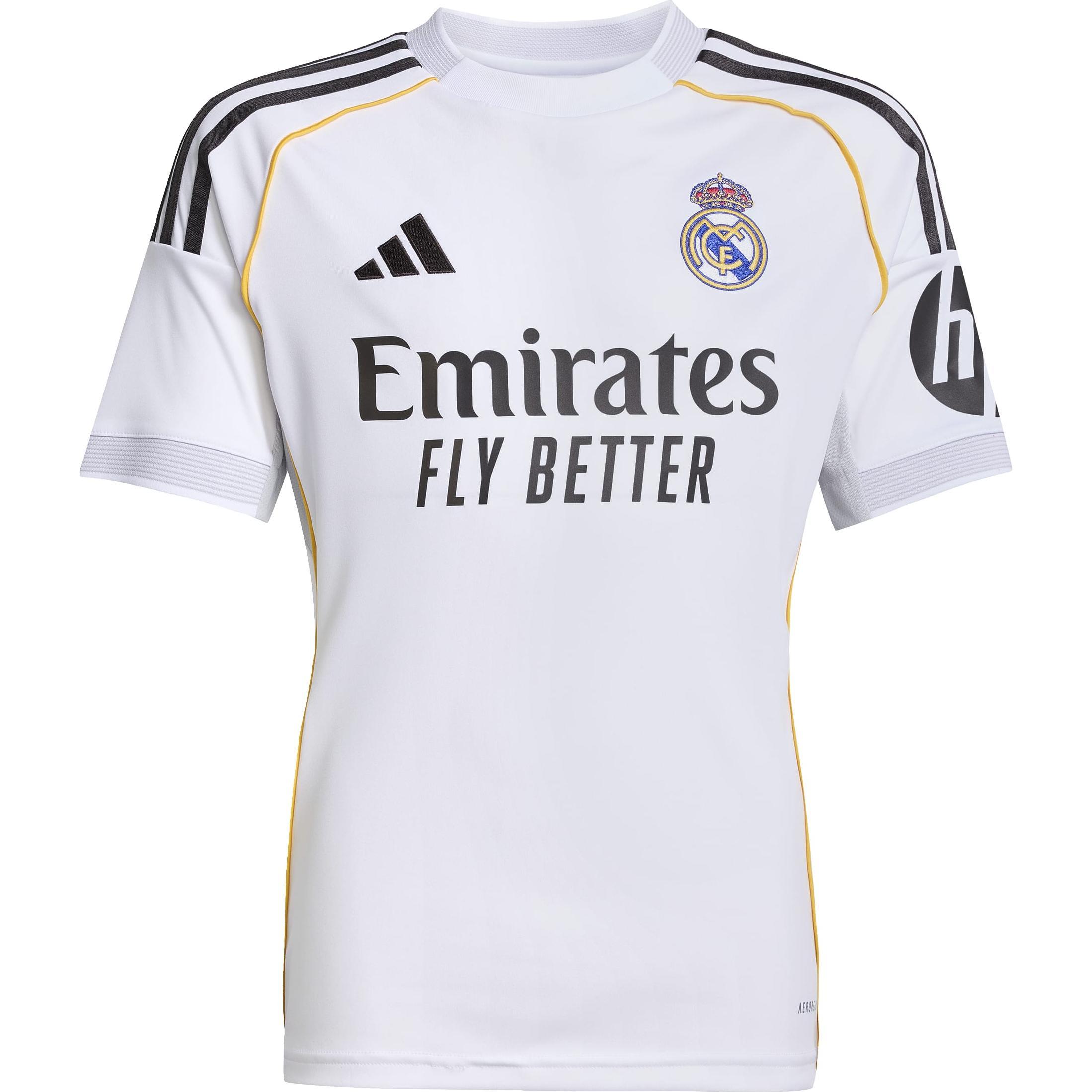 Adidas, Bambini, Maglietta calcio, Real Madrid Kinder Trikot (164), Bianco, Nero, 164