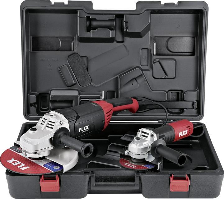 Flex-Tools 533121 L 2200 230 + L 850 125 SET Winkelschleifer 230mm 2200W + 125mm 850W im Koffer (230 mm)