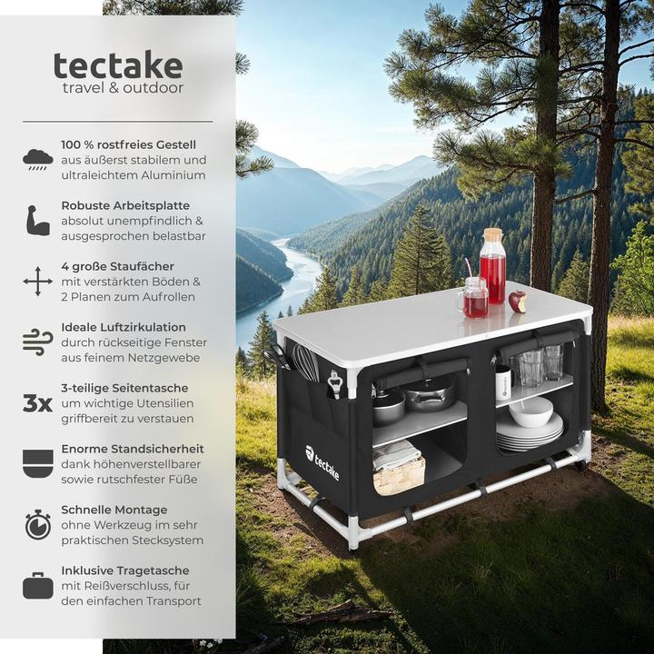 Actual product image tectake Camping kitchen
