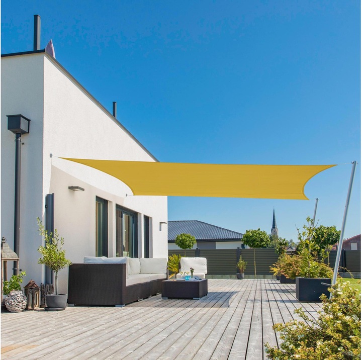Image du produit Windhager Voile d'ombrage Cannes, 2 x 3 m, rectangle, jaune (2 x 3 m)