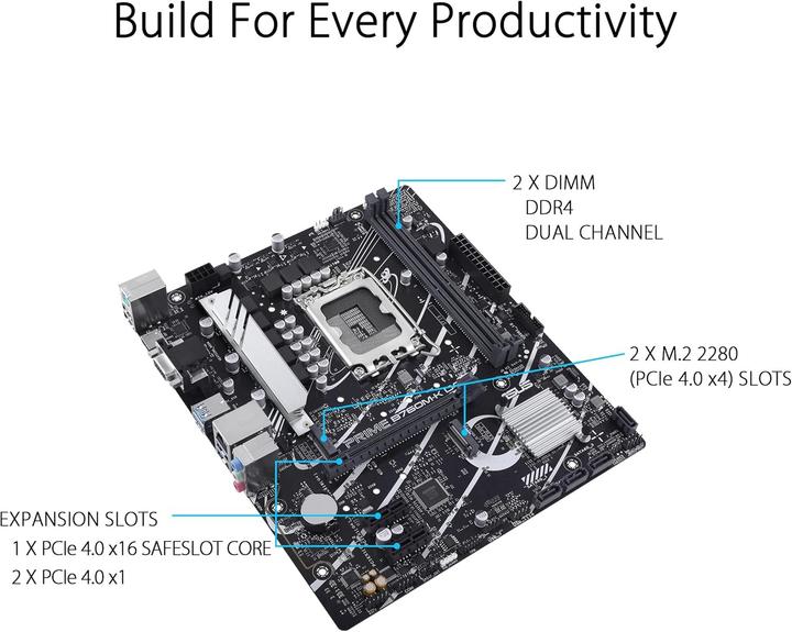 Produktbild ASUS PRIME B760M-K (LGA 1700, Intel B760, mATX)