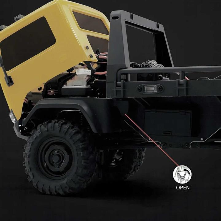 Actual product image Absima CR-18P "Tow Truck ARKTOS 6x6" V1.5 1/18 sandgelb RTR (RTR Ready-to-Run)