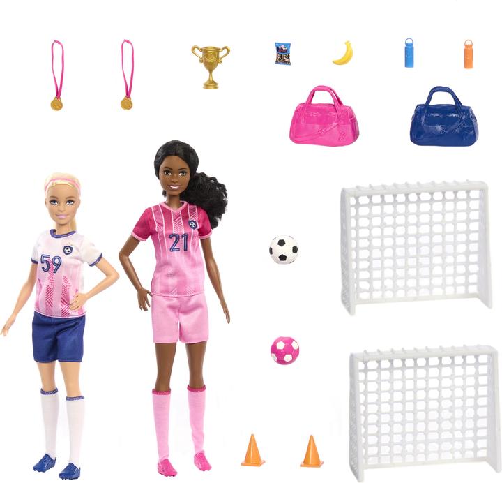 Image du produit Barbie – Coffret footballeuses