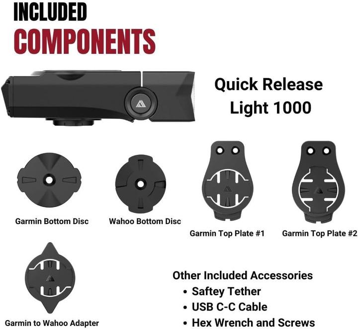 Image du produit KOM Cycling Lampe Frontale à Détachement Rapide