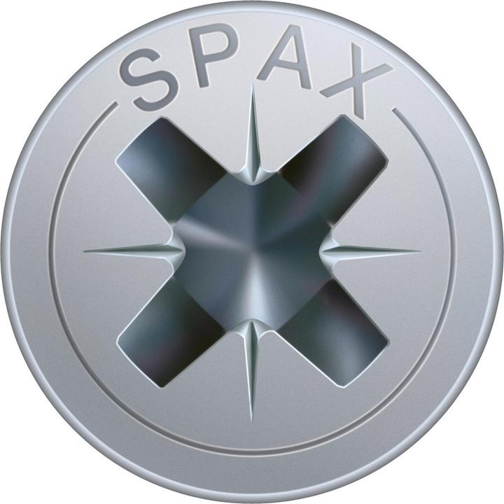 Actual product image Spax Screw R 88094 Countersunk head with point/cross recess -PZ 3.5 x 45/40-Z Galvanised steel WIROX (200 Screws per piece)