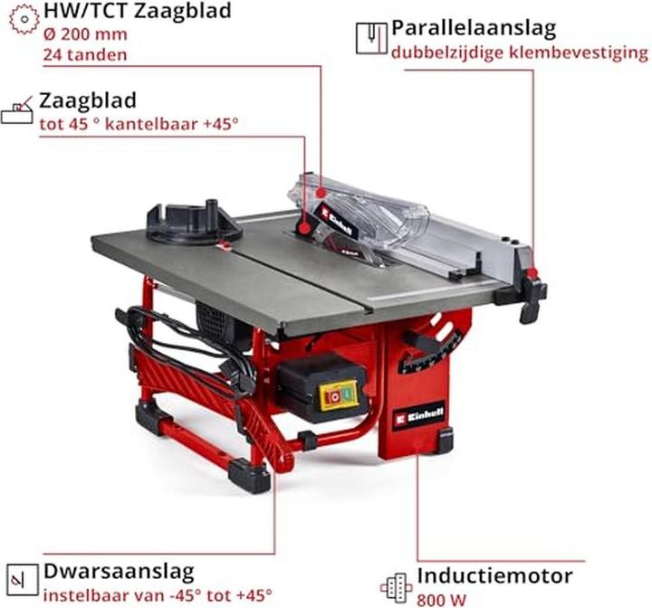Produktbild Einhell TC-TS 8 I Tischkreissäge 200 mm 230 V