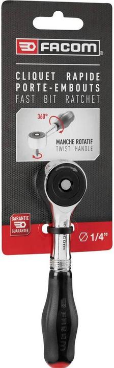 Actual product image Facom Ratchet For 1/4" Bits Rotator Handle (1/4")