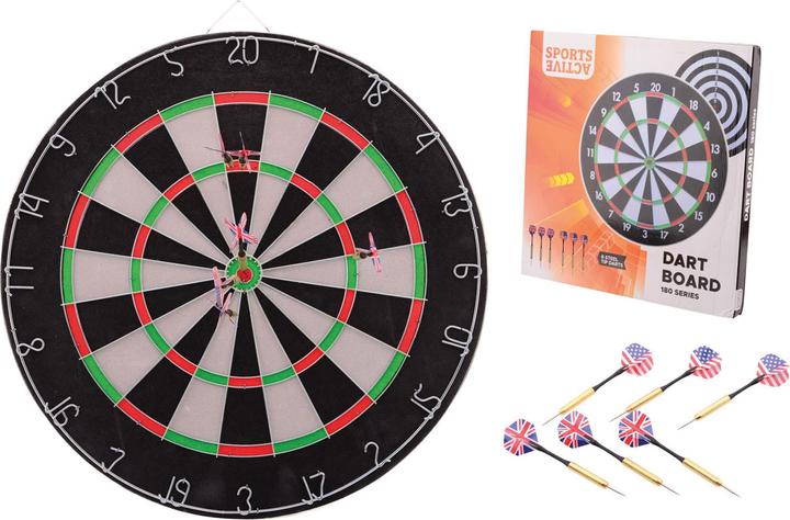 Produktbild Neutral Dartscheibe mit Darts schwarz
