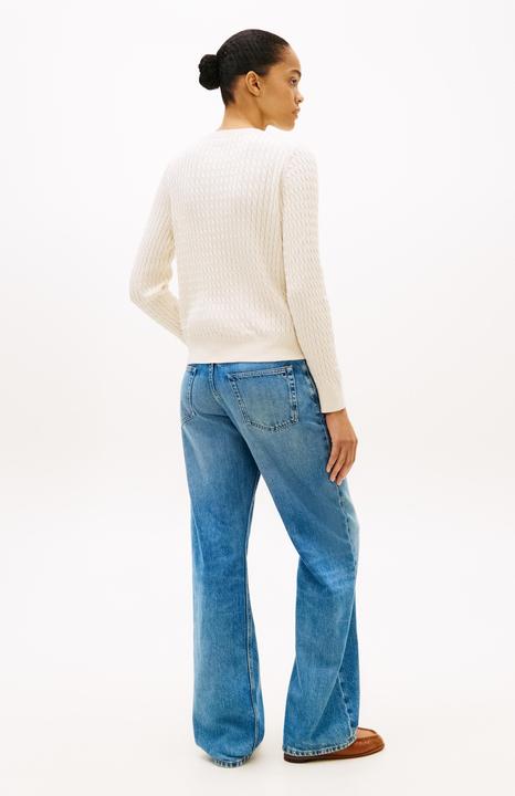 Produktbild Tommy Hilfiger Kabelfein Gg V-Ausschnitt Langarmpullover (L)