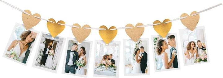 Amscan Ghirlanda fotografica di carta da sposa (6 pz.)