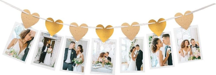 Image du produit Amscan Guirlande photo mariage papier
