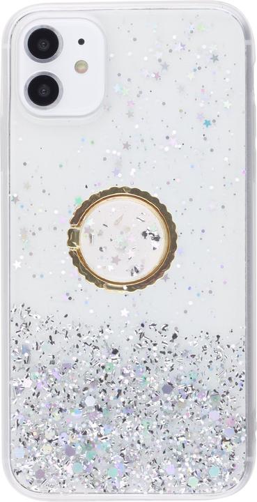 Image du produit PhoneLook Coque Gel paillettes argentées avec anneau (Apple iPhone 12 Pro Max)