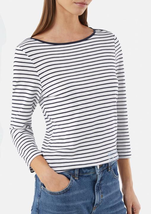 Image du produit Comma T-Shirt Streifenshirt mit Artwork und 3/4-Ärmeln (34)