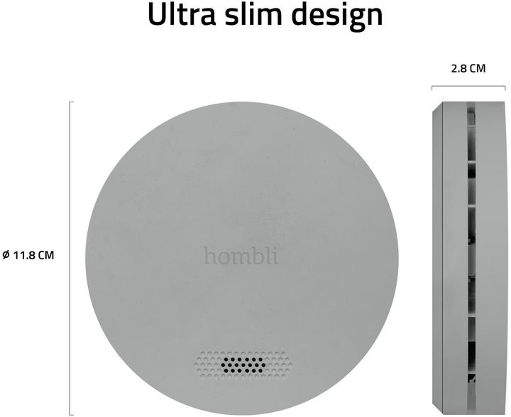 Actual product image Hombli Smart Smoke Detector