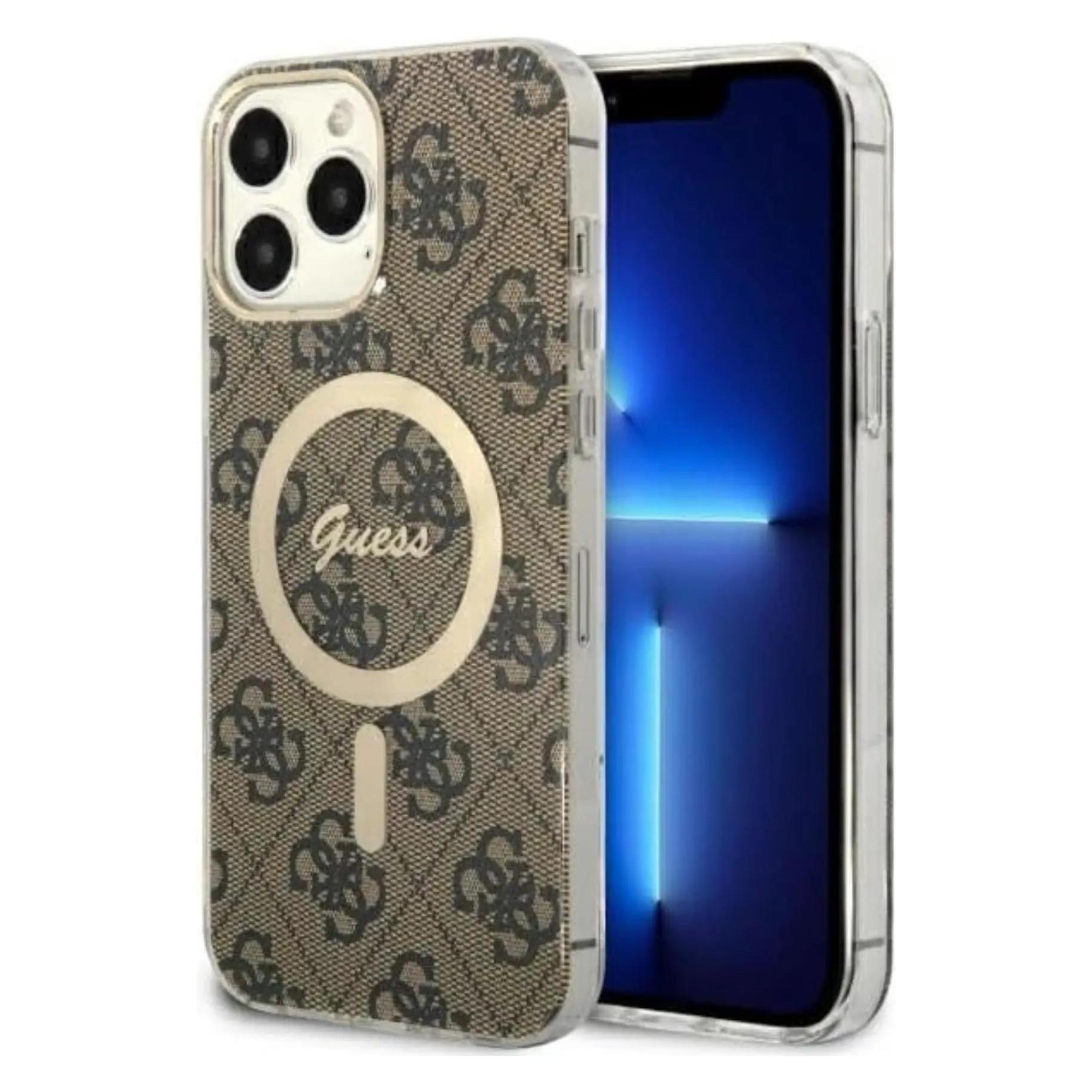 Guess GUHMP13XH4STW IPhone 13 Pro Max 6, 7" Br?zowy/bruin Hardcase 4G MagSafe (Apple IPhone 13 Pro Max), Smartphonehoes, Bruin