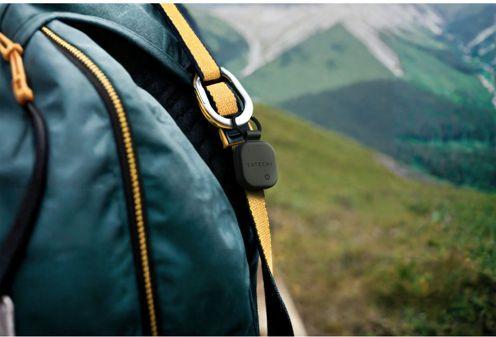 Actual product image Satechi Vegan-Leather Keychain with Find My