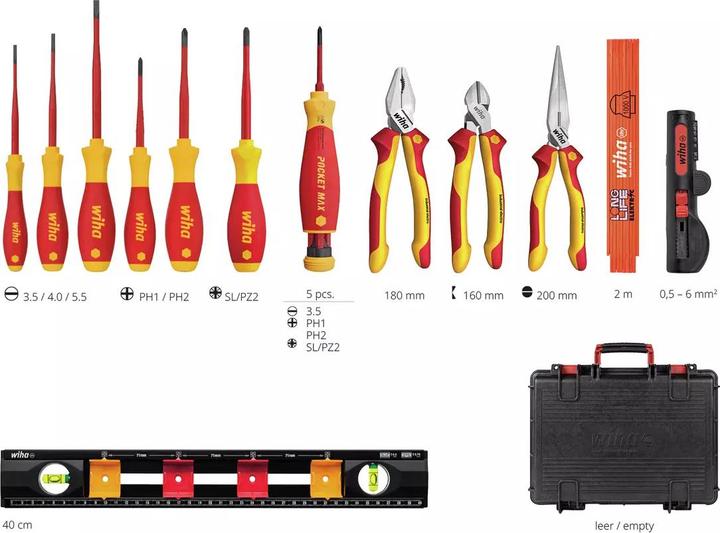 Actual product image Wiha Basic Set L electric (18 pieces)