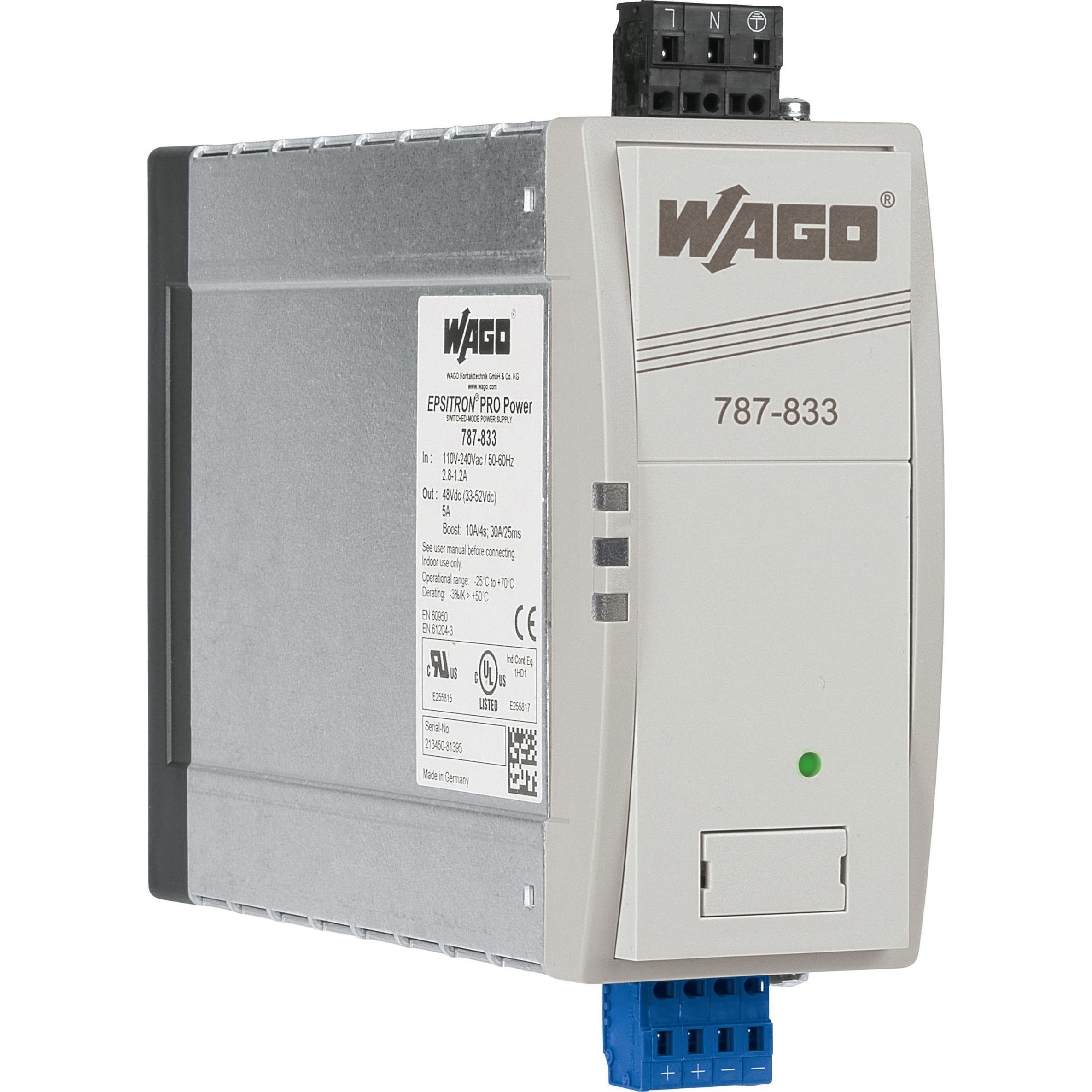 Wago, Systemstromversorgung, Hutschienen-Netzteil (DIN-Rail