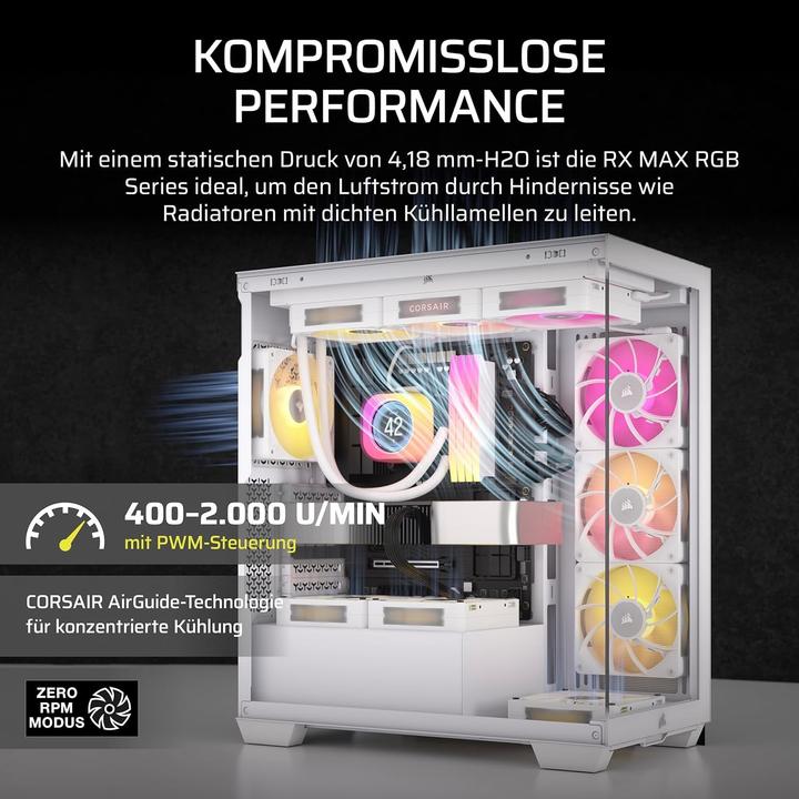 Actual product image Corsair iCUE LINK RX120 MAX RGB (120 mm, 3x)