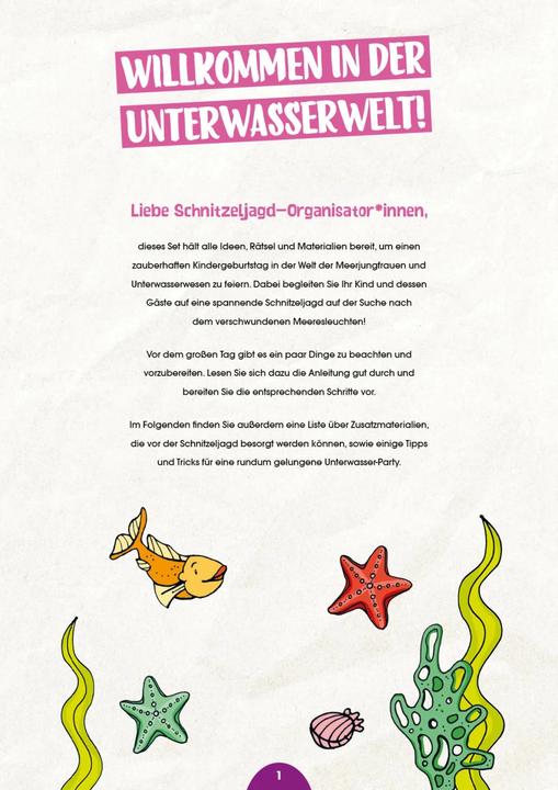 Immagine prodotto Set: Abenteuer Schnitzeljagd – Das Geheimnis der Meerjungfrauen (Tedesco, Linn'a Bergsträsser, 2023)