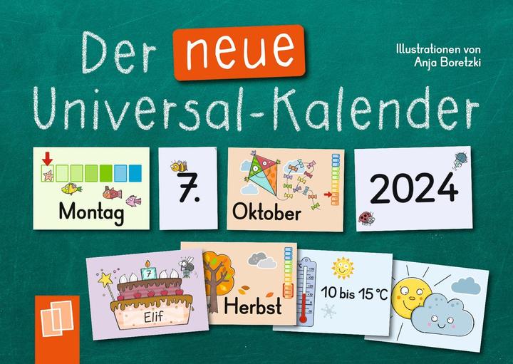Der neue Universal-Kalender, ab 2024 (A6, Harter Einband, Deutsch)