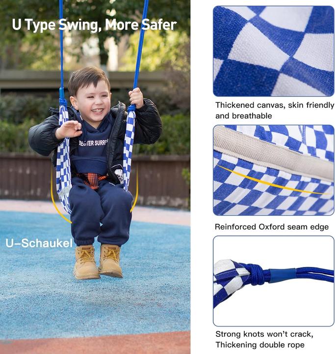 Produktbild ‎Paittesllly Höhenverstellbare Kinderschaukel