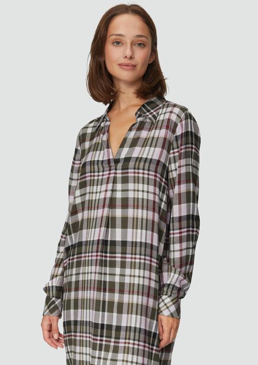 Image du produit S.Oliver Kleid Kariertes Kleid aus Viskosemix mit Krempel-Detail (38)