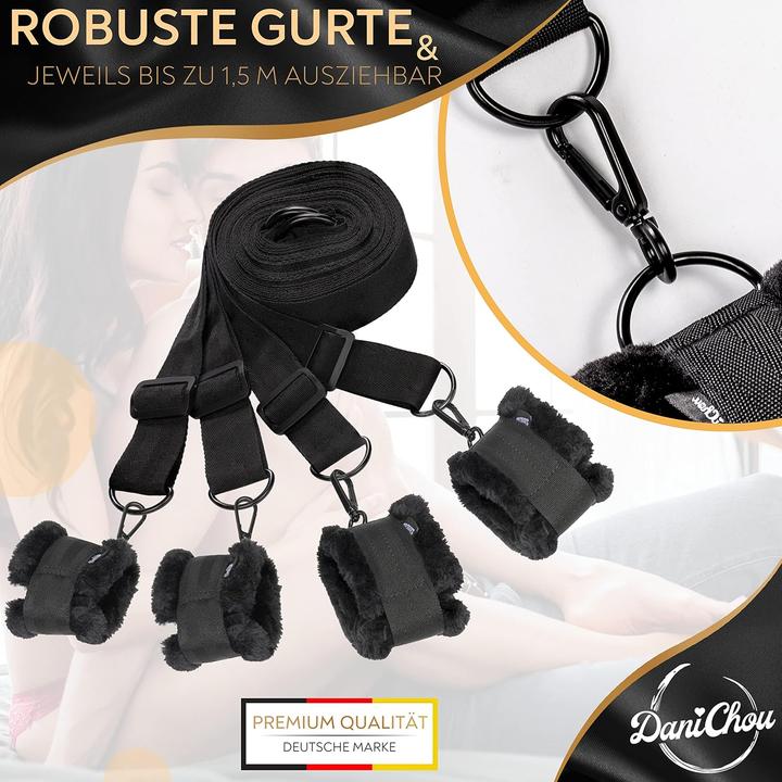 Immagine prodotto DaniChou BedLock Pro Bettfesseln mit Plüschfesseln