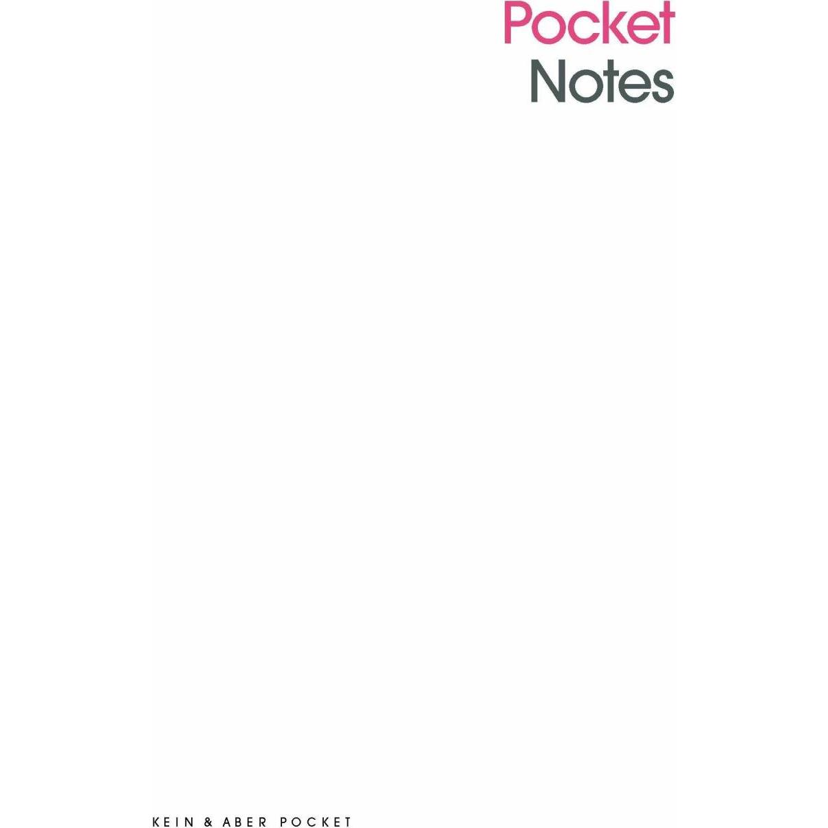 Pocket Notes Pink, Belletristik von Kein & Aber
