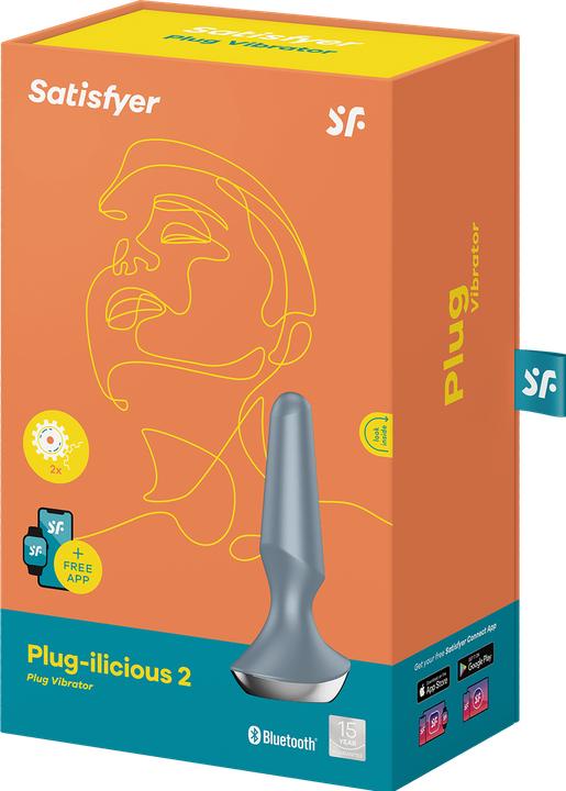 Productafbeelding Satisfyer Plug-ilicious 2 Plug Vibrator - Ijsblauw