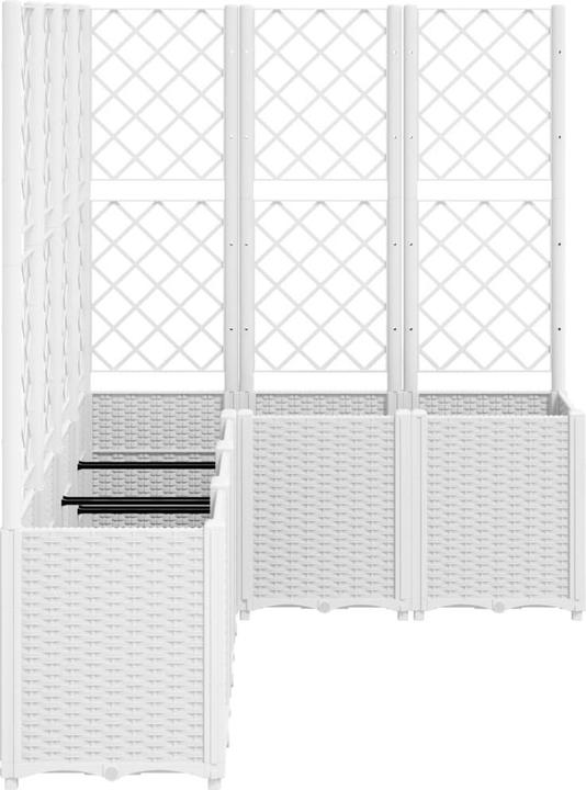 Actual product image vidaXL Planter with trellis PP