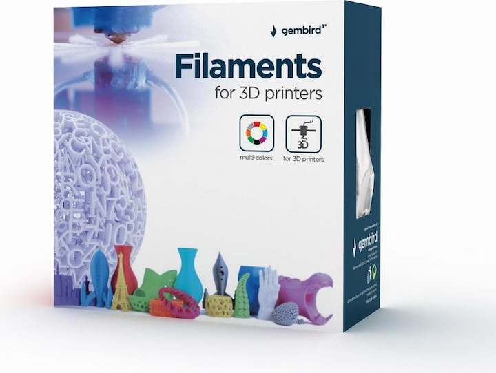 Actual product image Gembird Flashforge PLA-plus filament, Black 1.75 mm, 1kg (PLA+, 1.75 mm, 1291 g, Black)