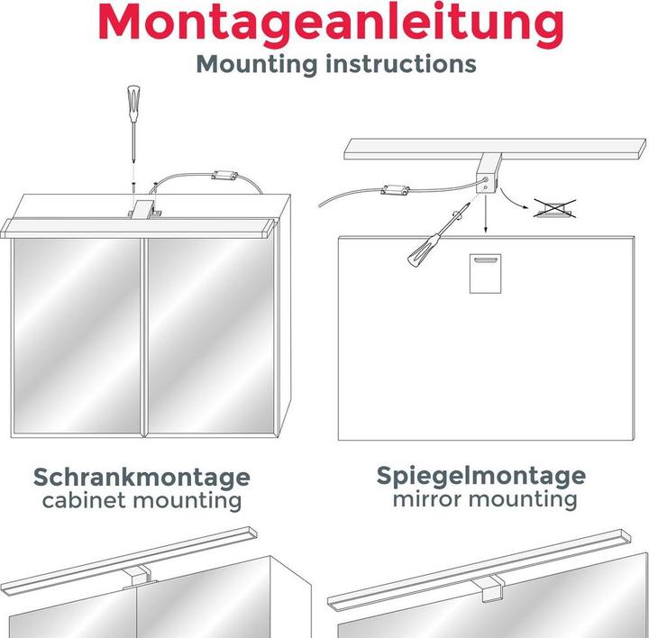 Image du produit B.K.Licht Lampes de salle de bain (780 lm)