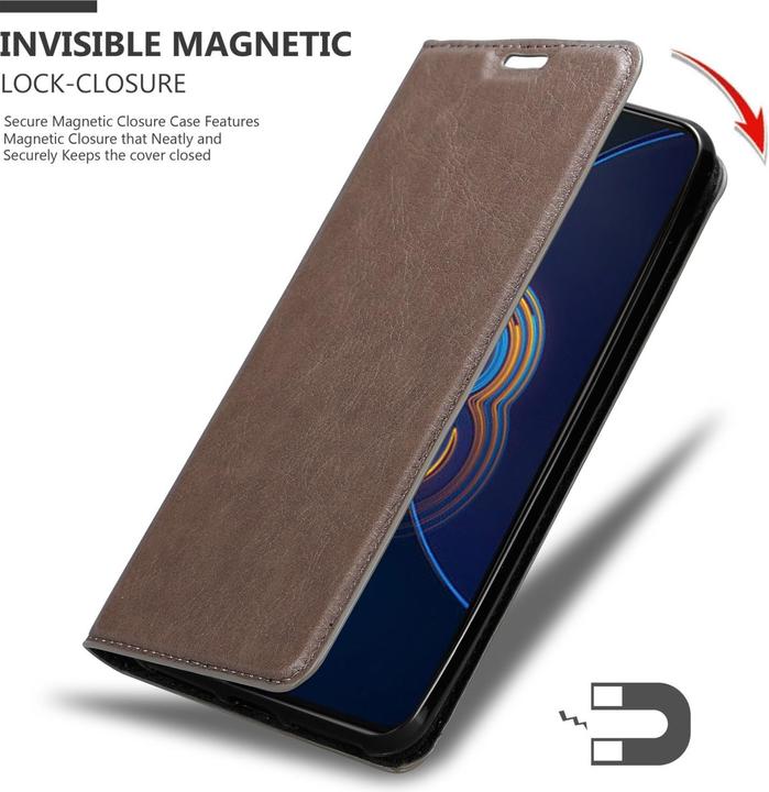 Productafbeelding Cadorabo Boek Invis. Magnetisch deksel (Asus Zenfone 8 Flip)