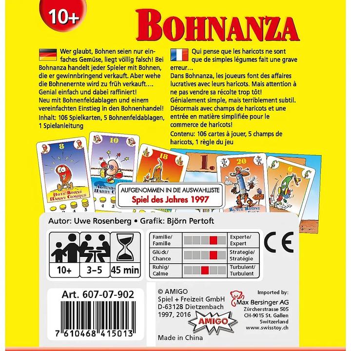 Image du produit Amigo Bohnanza : je pense qu'il pirate (Allemand, Français, 3 - 5 Joueur)