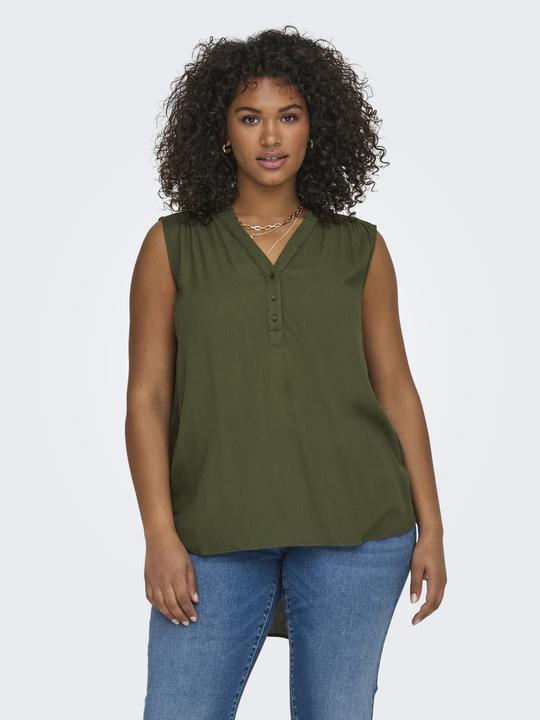 Produktbild Only Normal geschnitten V-Ausschnitt Curve Tank-Top Top (50)