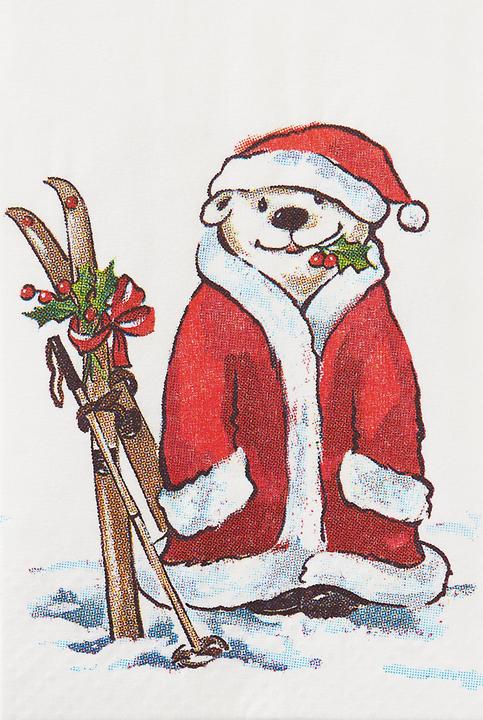Actual product image IHR Paper handkerchiefs "Polar bear Santa
