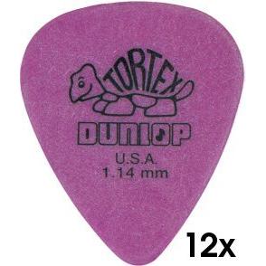 Dunlop Plectren Tortex 114 lila (12) (12 x, 114 mm), Plektrum, Violett