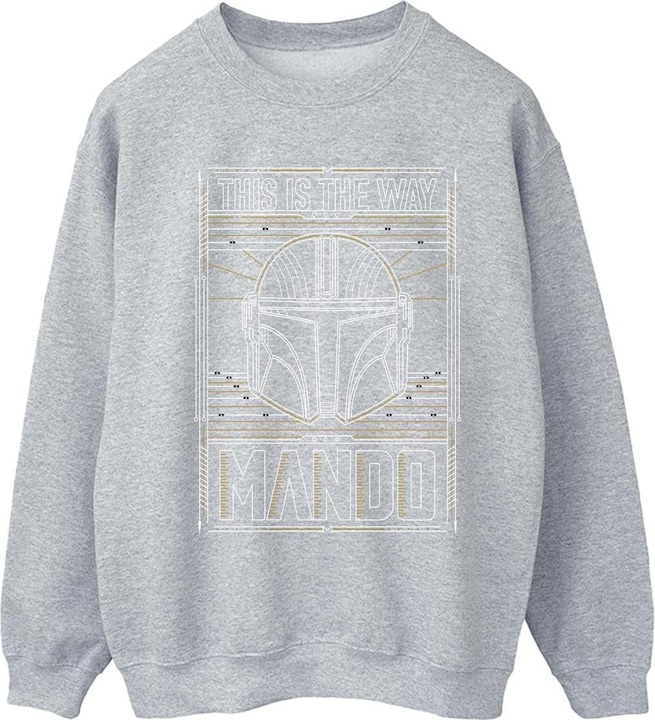 Image du produit Star Wars - Sweat THE MANDALORIAN THE WAY OUTLINE HELM - Femme (L)