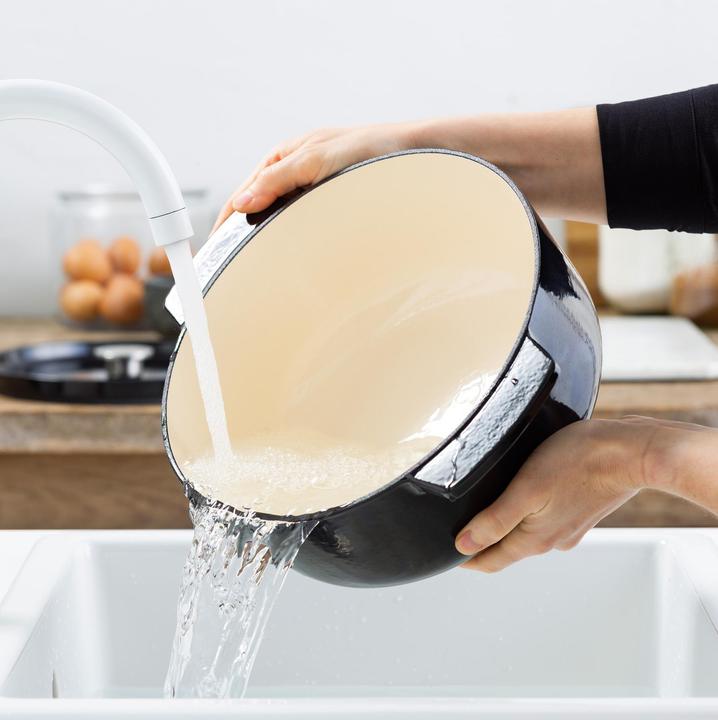Image du produit KitchenAid braadpan 30cm - gemailleerd gietijzer - onyx zwart - ovaal (30 cm, Cocotte + faitout, Fonte)