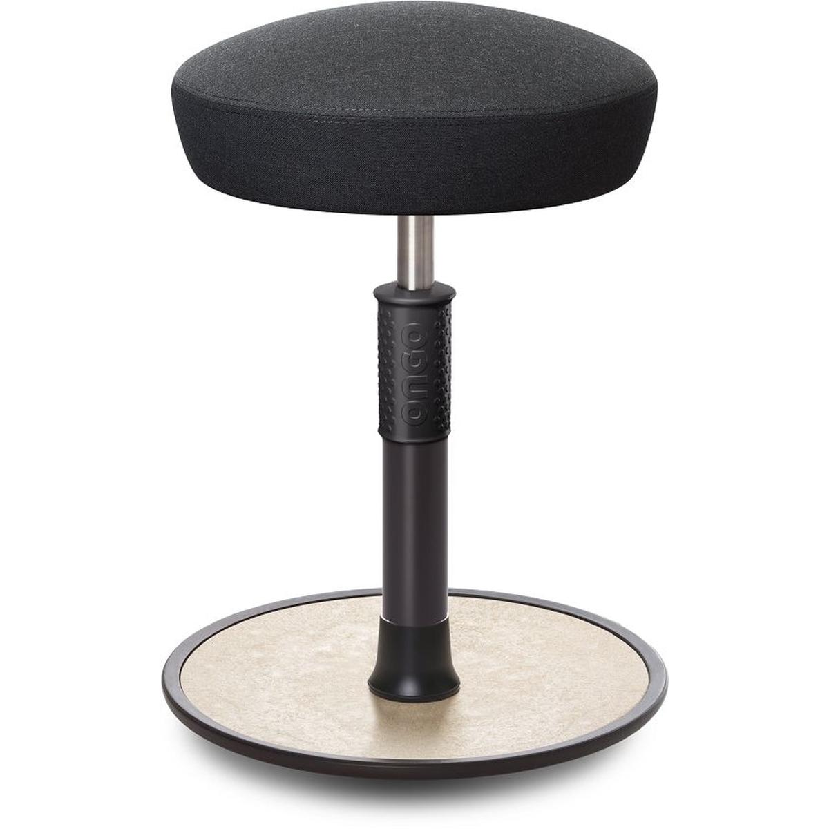 Ongo, Bürostuhl, Sitz- Stehhocker Free Regular Hutsitz kvadrat Remix Anthrazit schwarz /creme