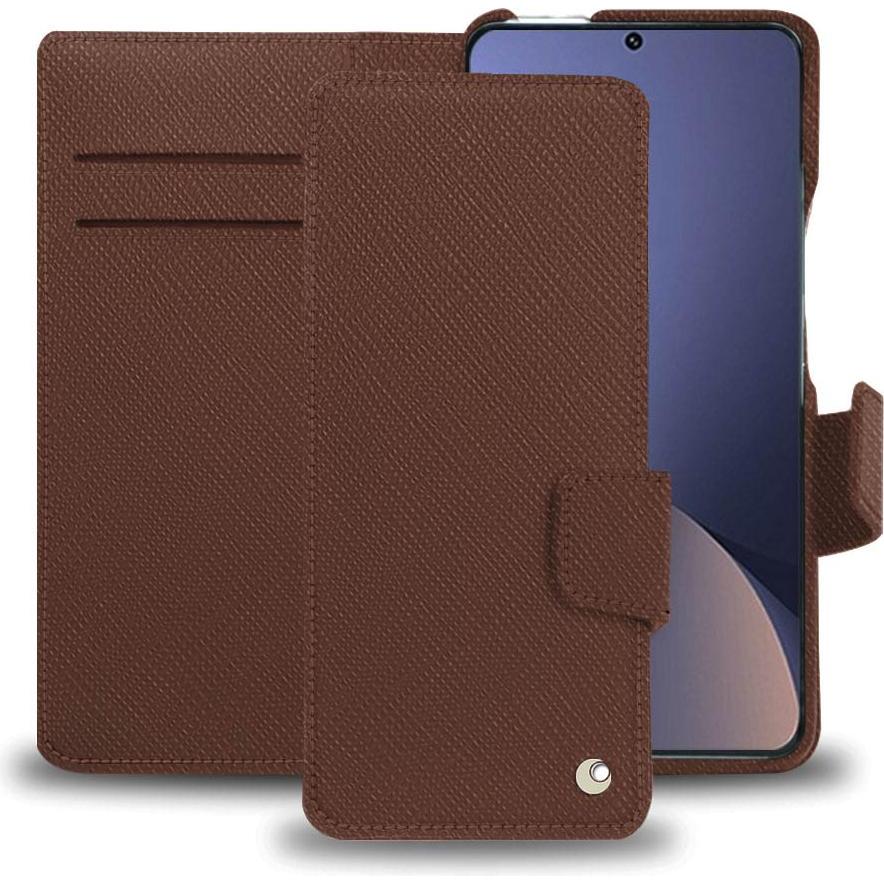 Noreve Lederschutzhülle Xiaomi 12 Pro (Xiaomi 12 Pro), Smartphone Hülle, Braun